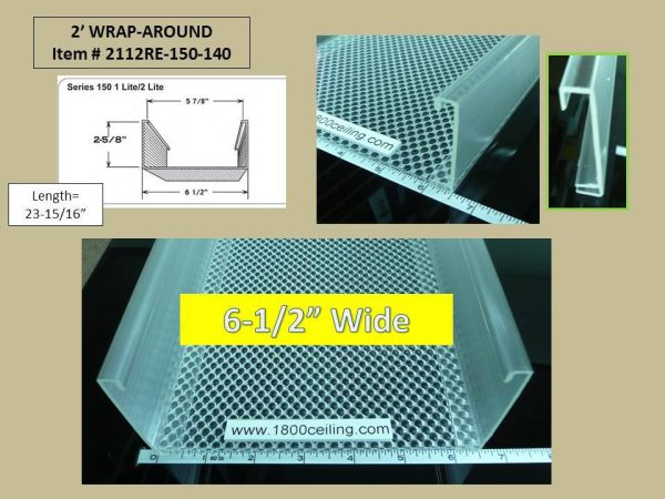 2  Wrap Around Lens: 23.9375 L x 6.5 W x 2.625 High For Cheap